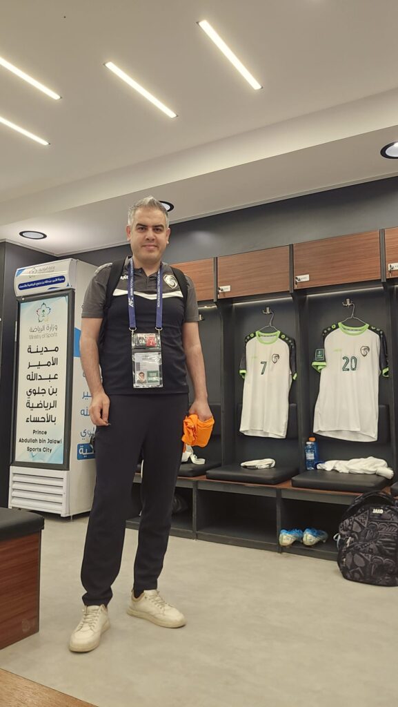المنسق الاعلامي لمنتخب سوريا الصحفي زين الرفاعي