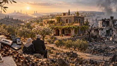 بيت العمر الذي شُيّد بالمراسلة من ثلاث عواصم ودمرته ليلة واحدة