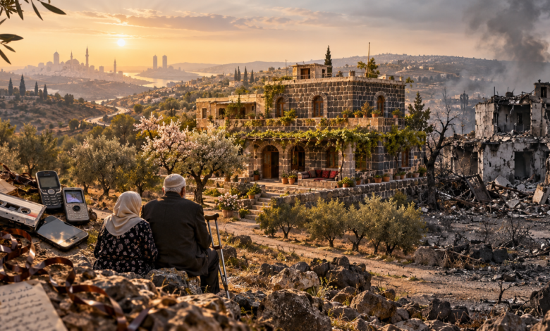 بيت العمر الذي شُيّد بالمراسلة من ثلاث عواصم ودمرته ليلة واحدة